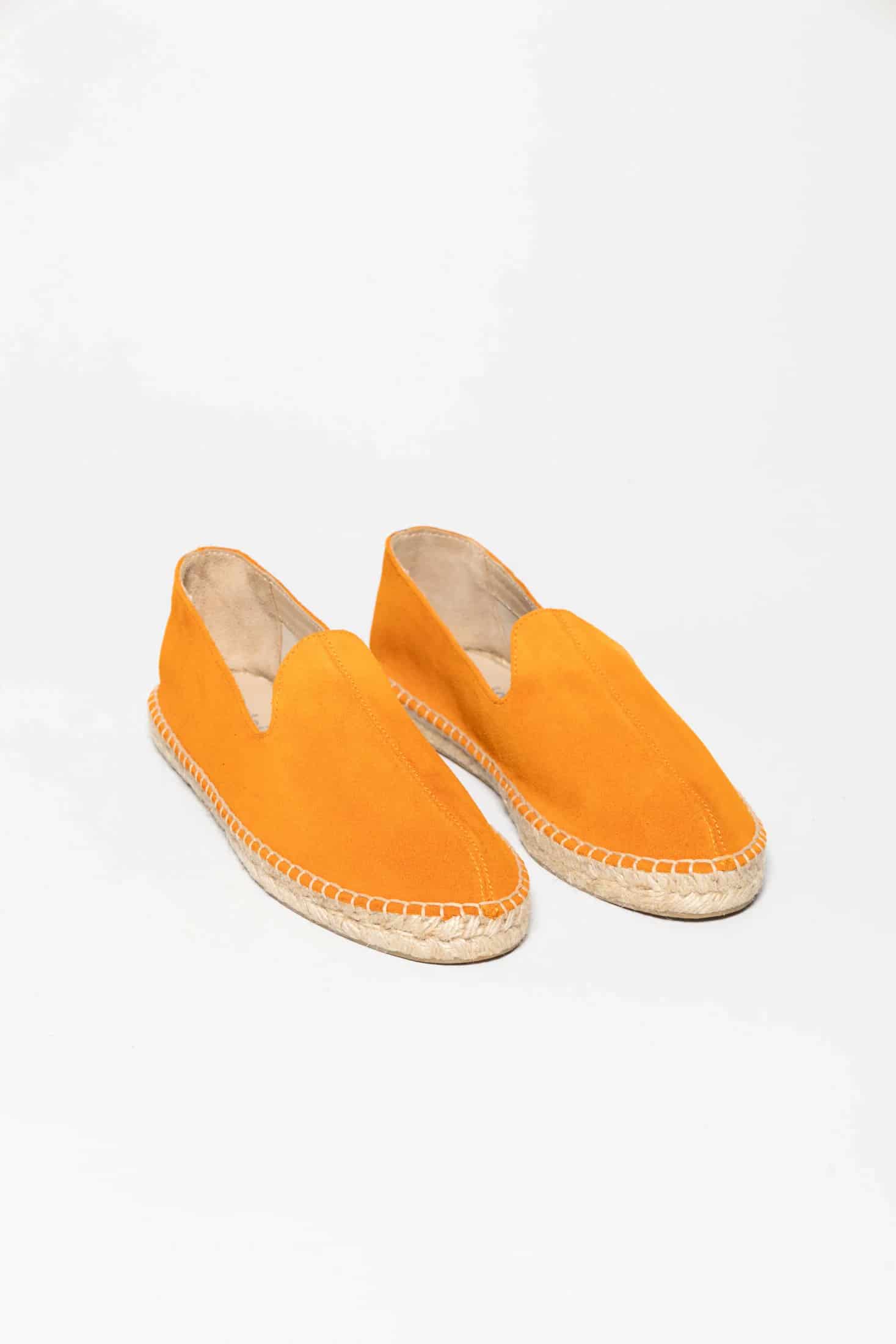 Men's leather espadrille tangerine - miniatura 5