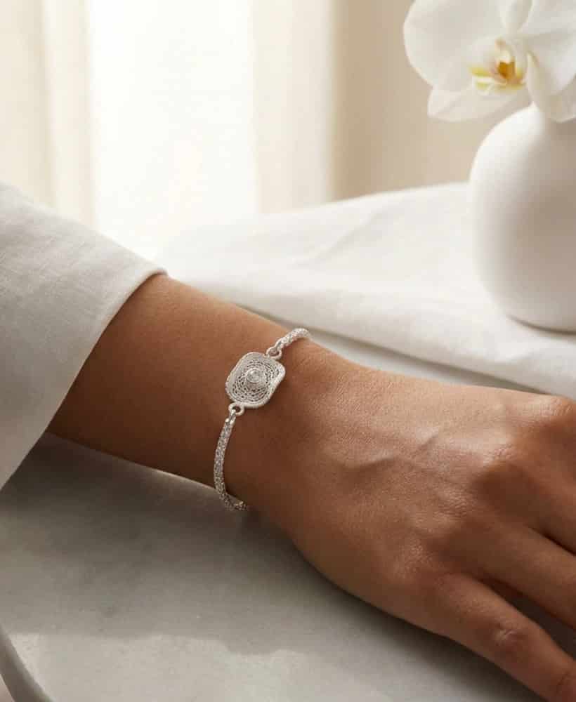 Pulsera Sombrero en plata ley 950 Filigrana - miniatura 2