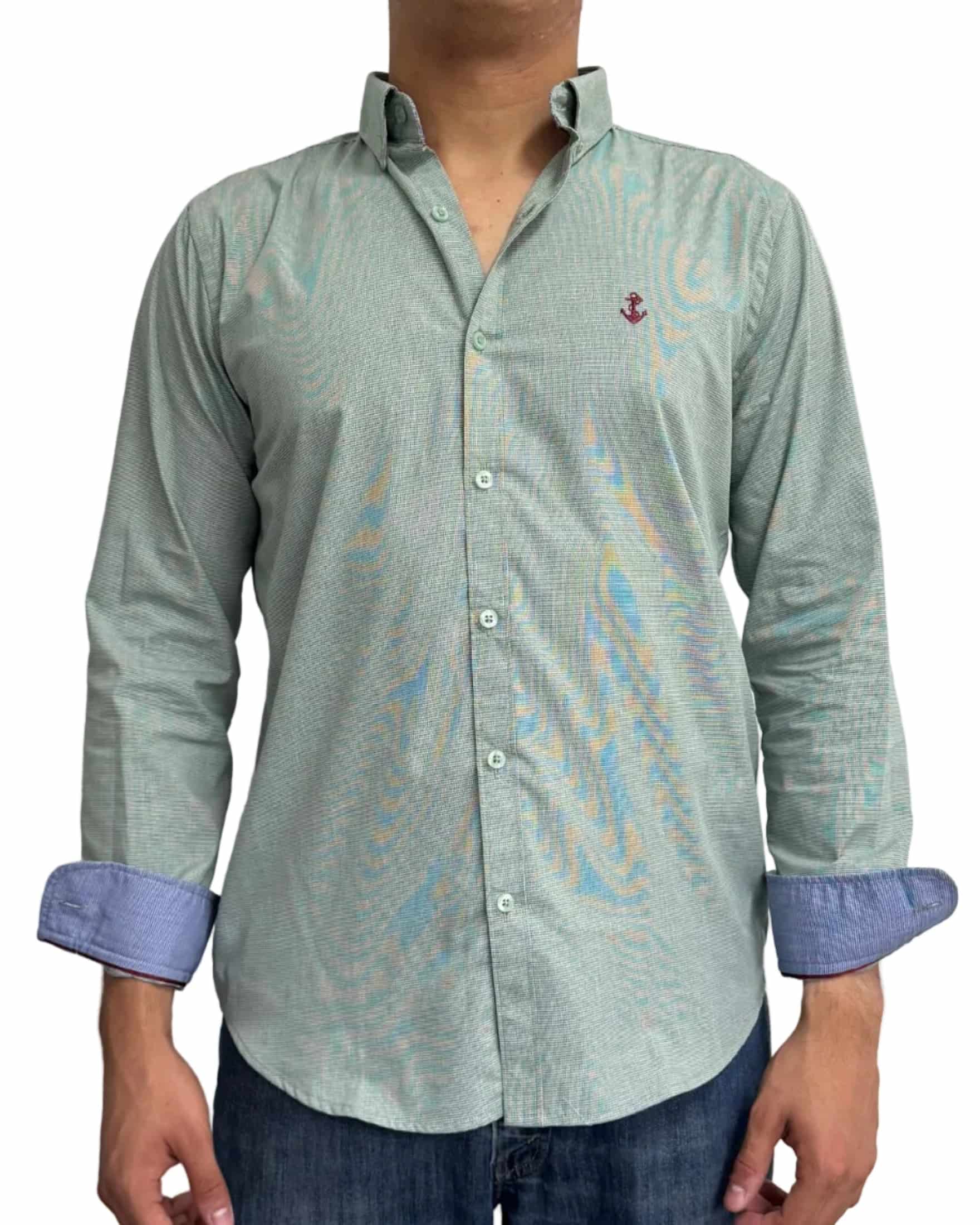 Camisa Punteado Verde - miniatura 3