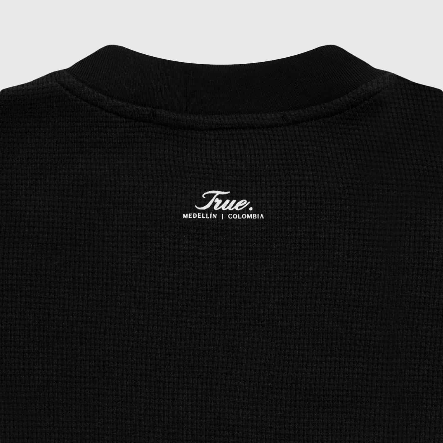 Textured Boxy Tee - Black - miniatura 5
