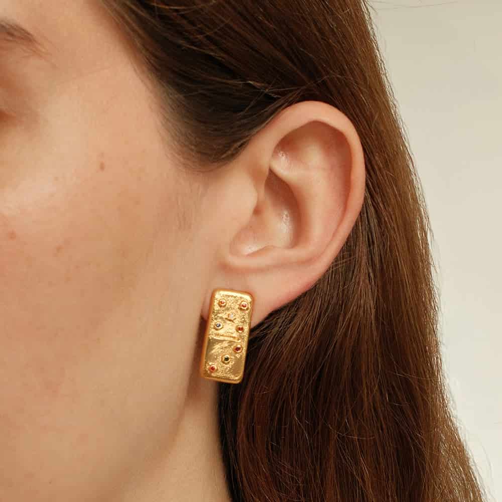 Aretes Dominó Mini - miniatura 2