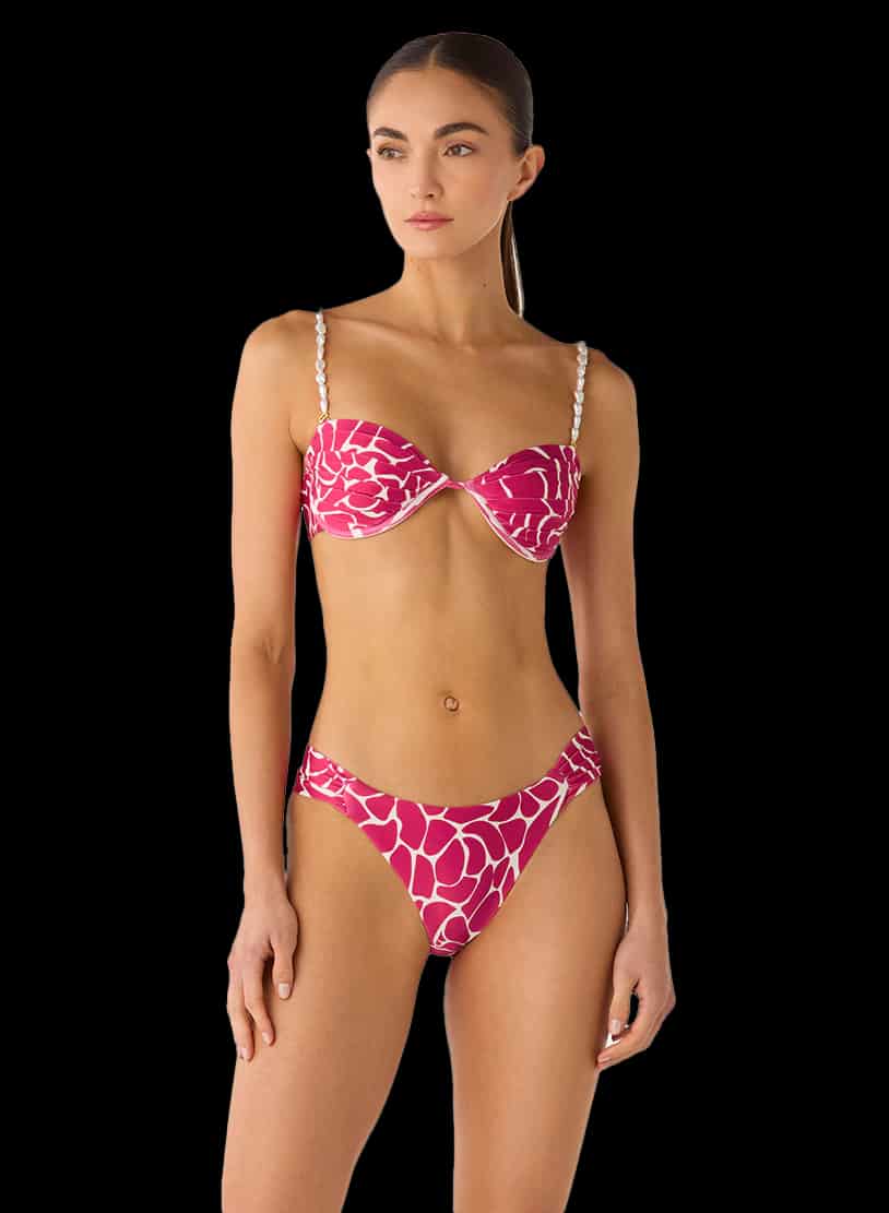 Panty de bikini Vichy Uma Fuchsia - miniatura 2