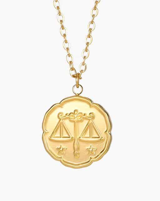 Zodiac Sign Necklace - Gold - miniatura 2