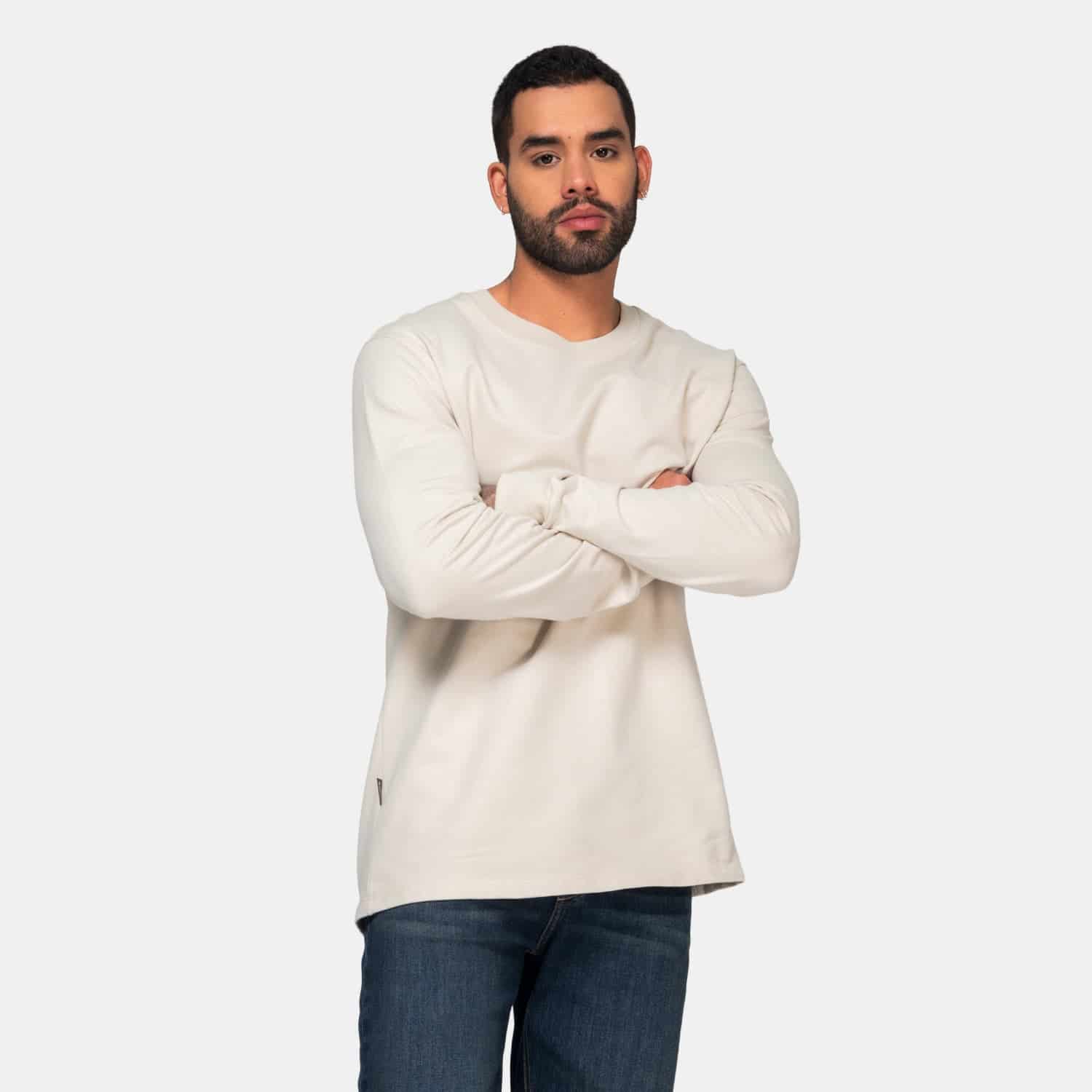 Long Sleeve Essential Beige - miniatura 4