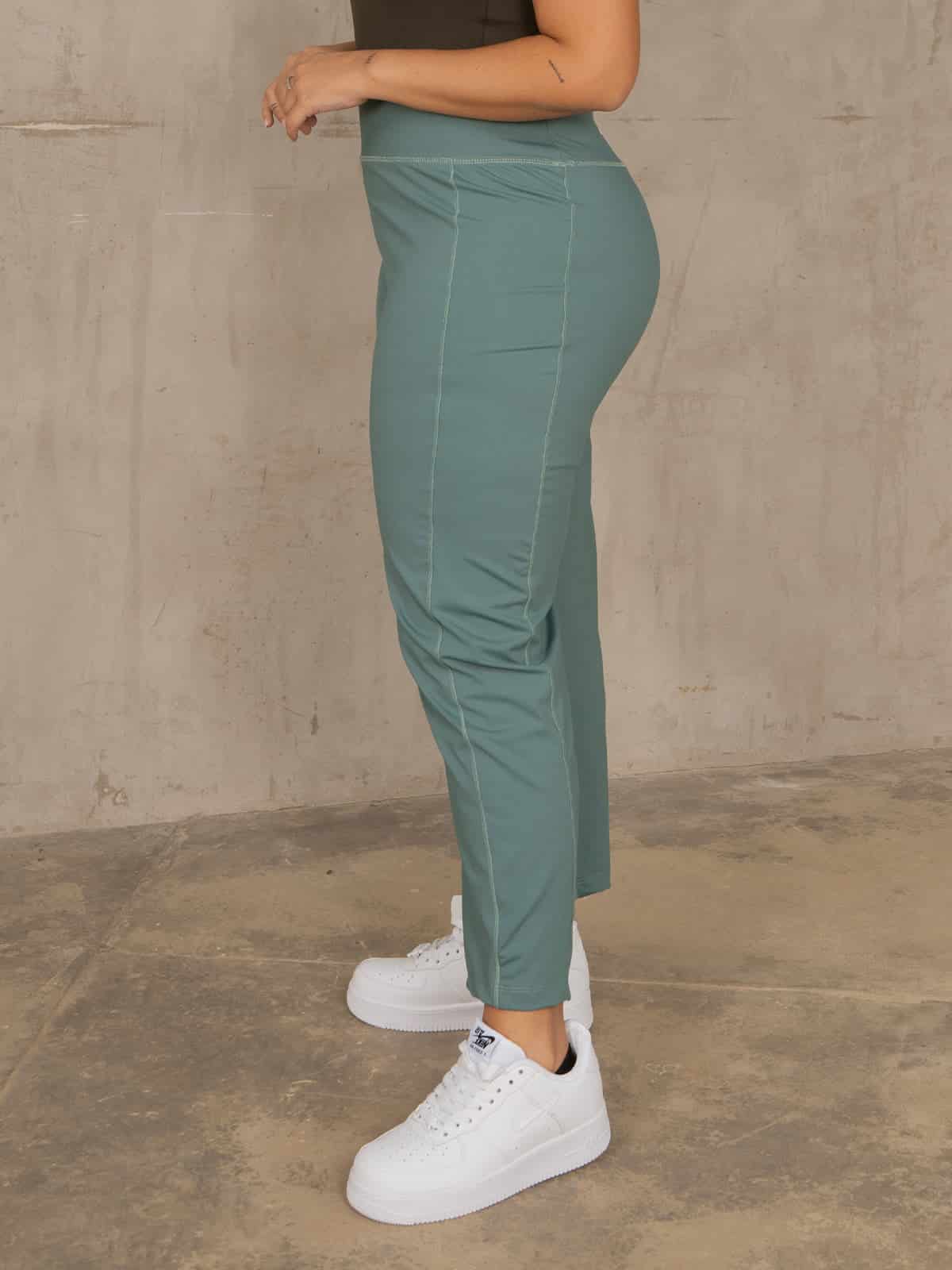 Pantalon lirio verde agua talla plus - miniatura 3