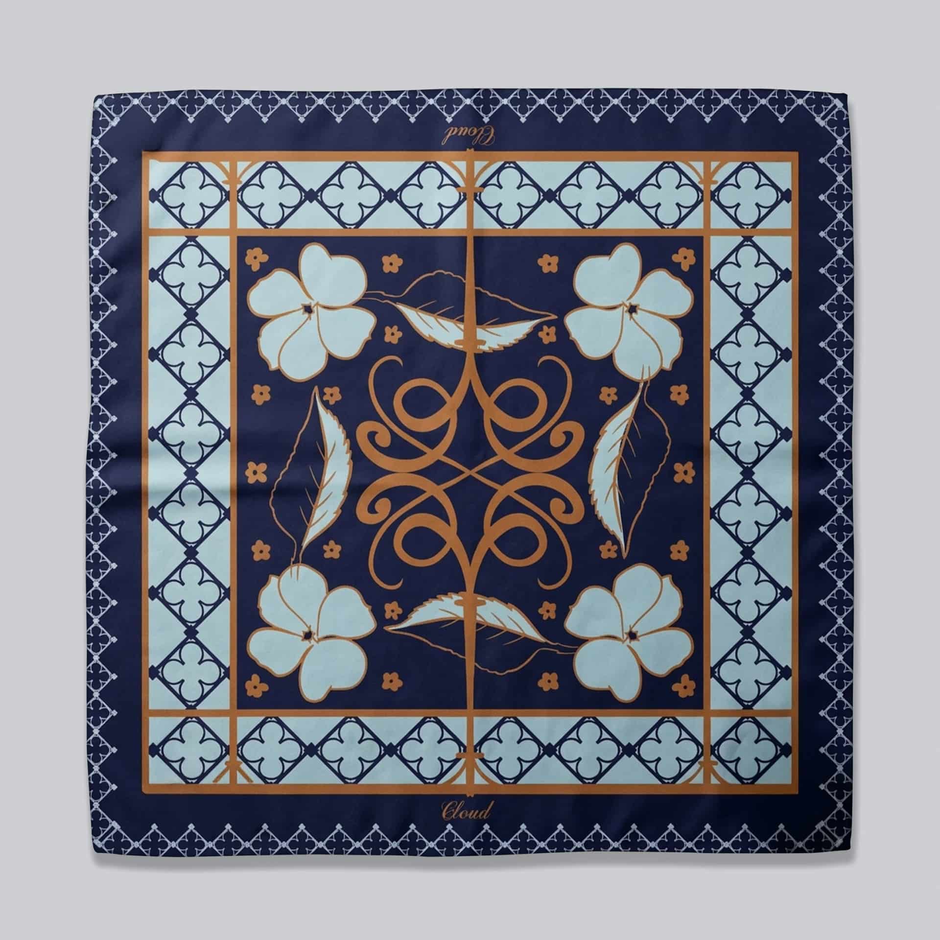 Pañoleta Antejardin azul - miniatura 1