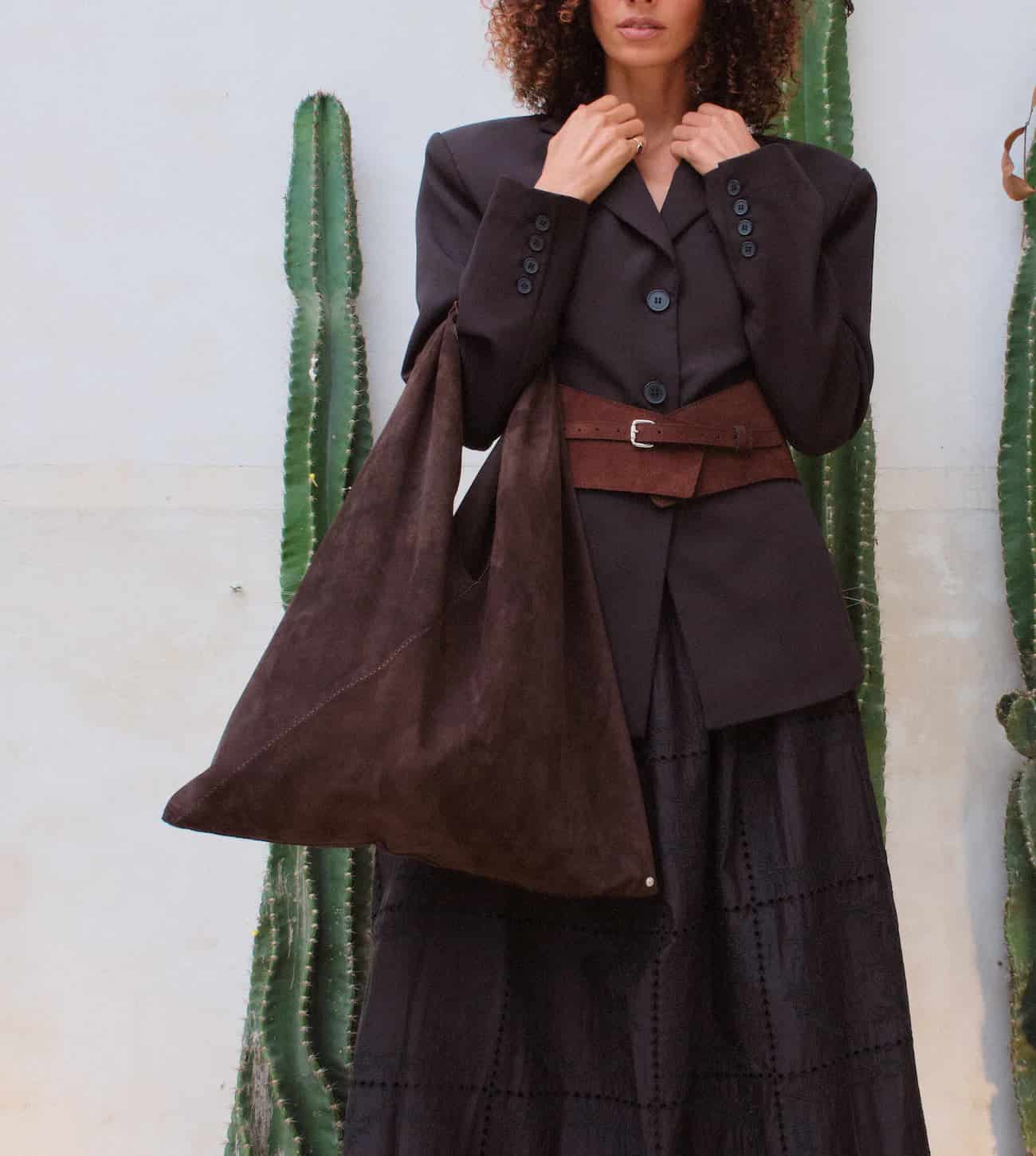 "THE MEMORY" SUEDE TOTE - miniatura 2