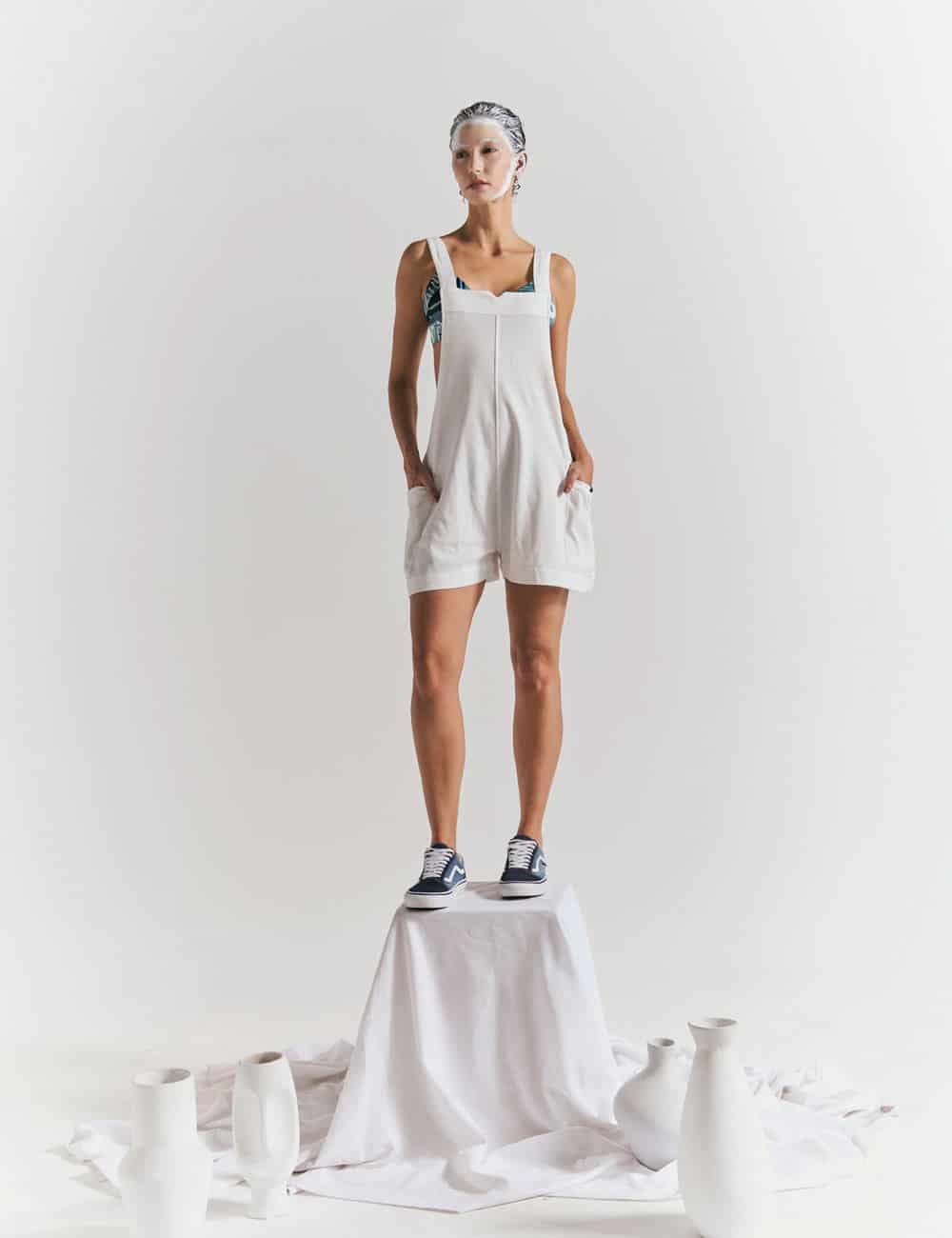 Romper Tirantas Haoma crudo Mujer - miniatura 1
