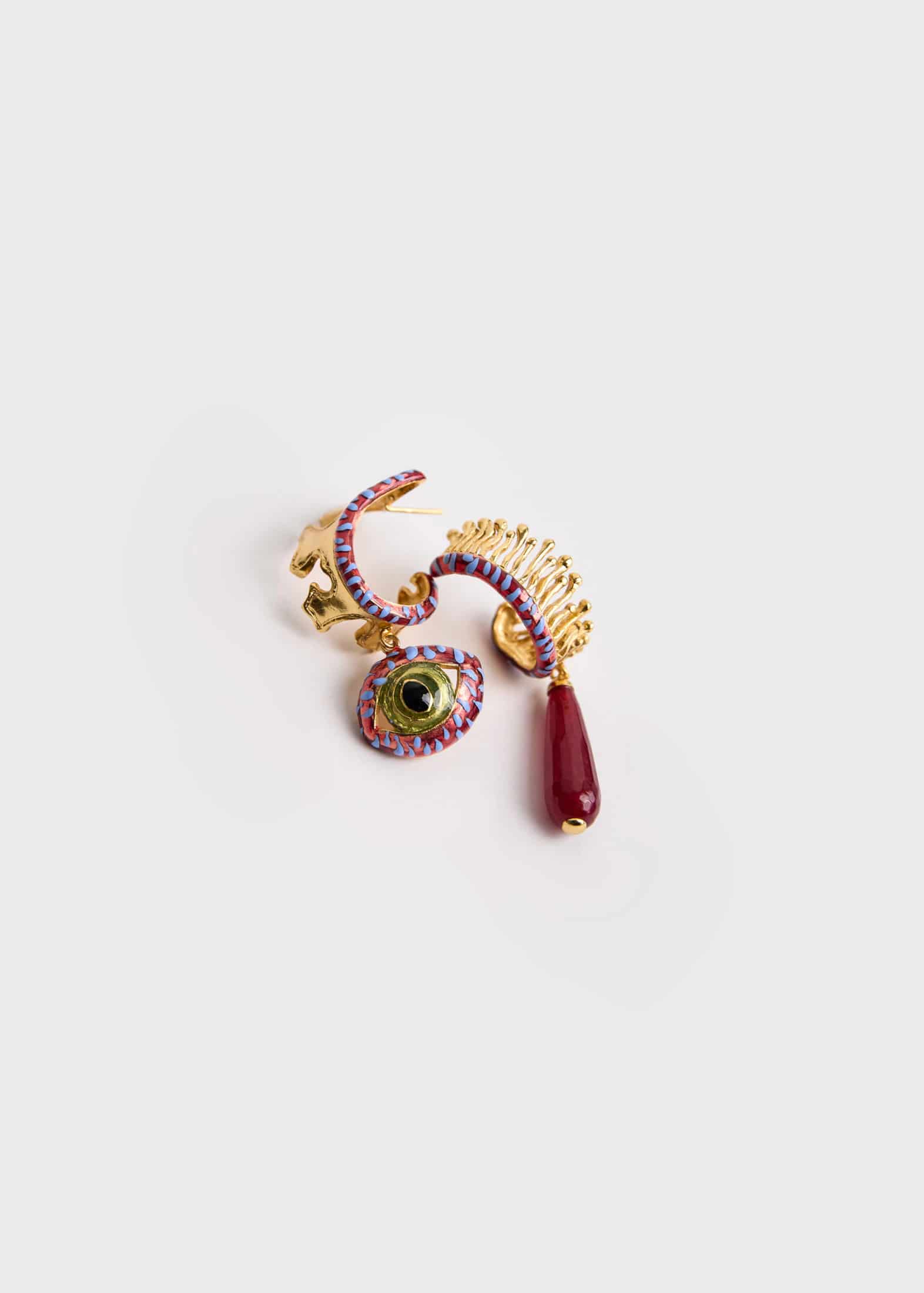 Candongas Cat Drop Burgundy - miniatura 1