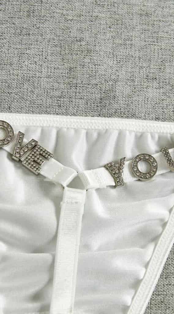 Tanga letras LOVE YOU blanco SH-792686-BLA-S - miniatura 2