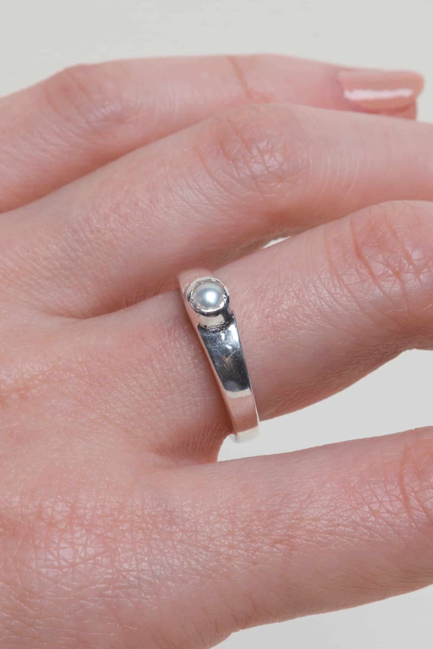 Anillo Nube Perla Natural - miniatura 2