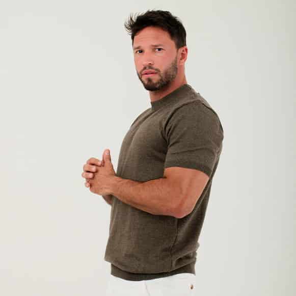 T-SHIRT BASICO TEJIDO HOMBRE - miniatura 16