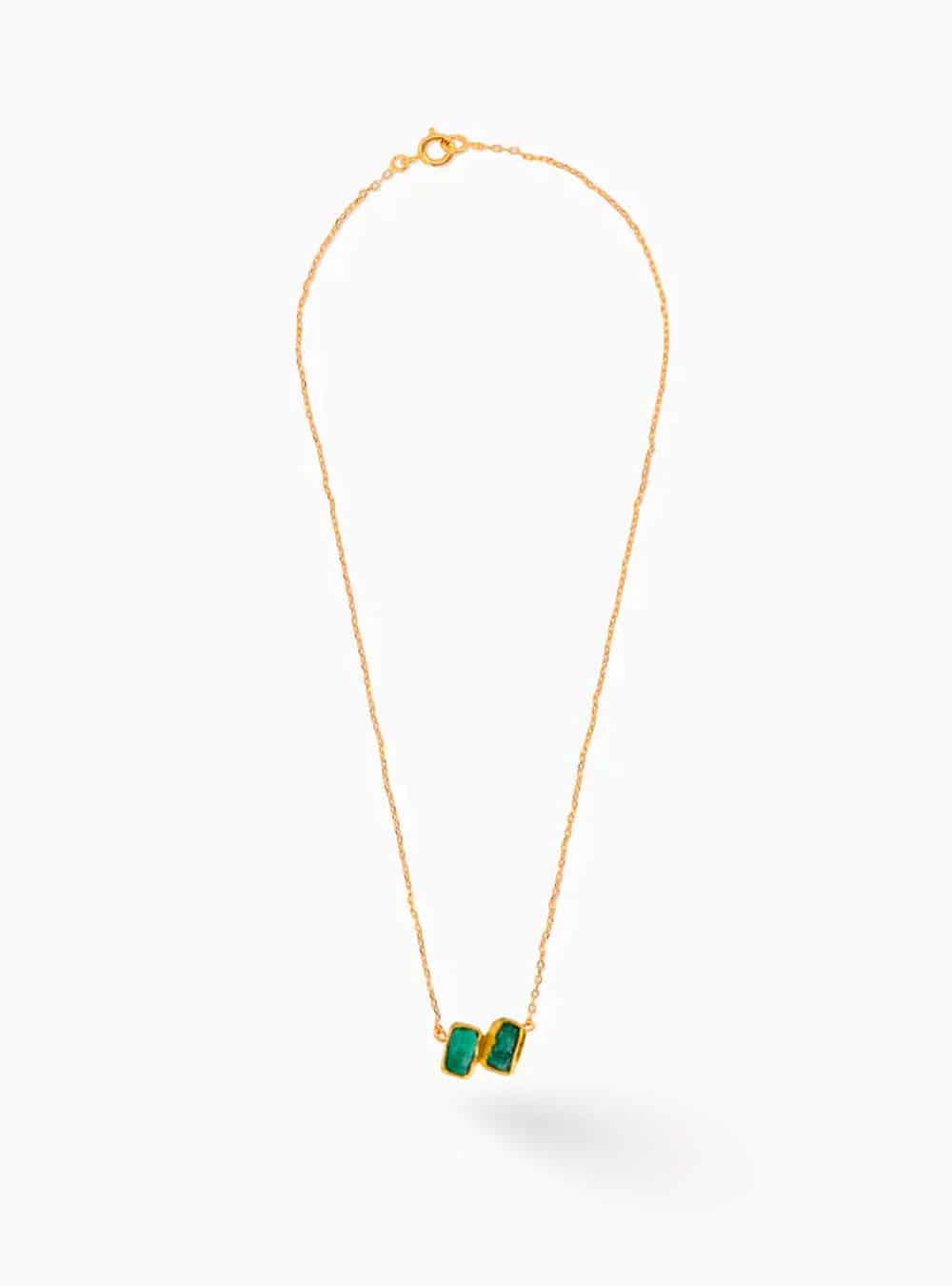 Maya 2 Stone Necklace - miniatura 1