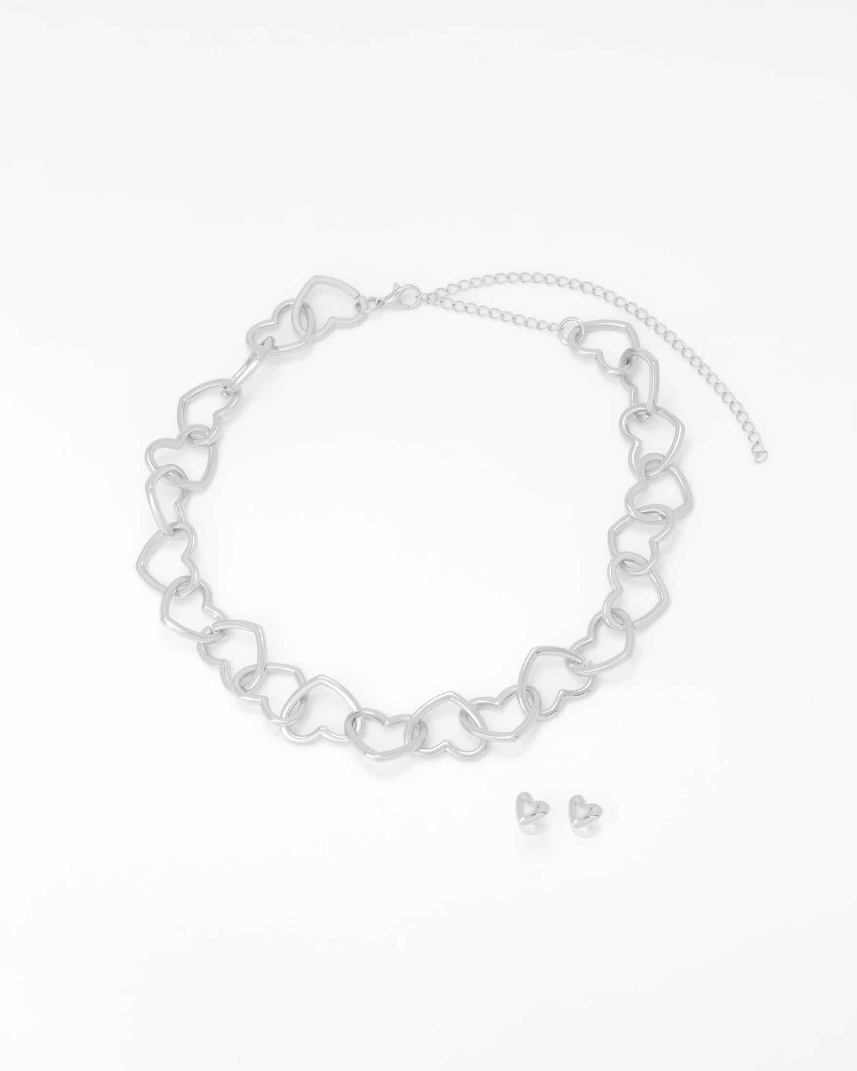 Collar Corazón + Aretes - miniatura 3