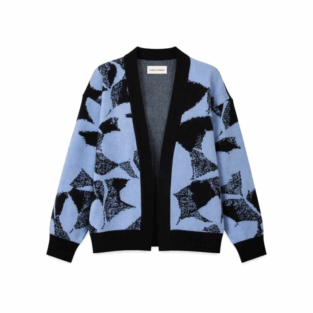 Saco Matilde – Abstract Flower – Azul/Azul - miniatura 2
