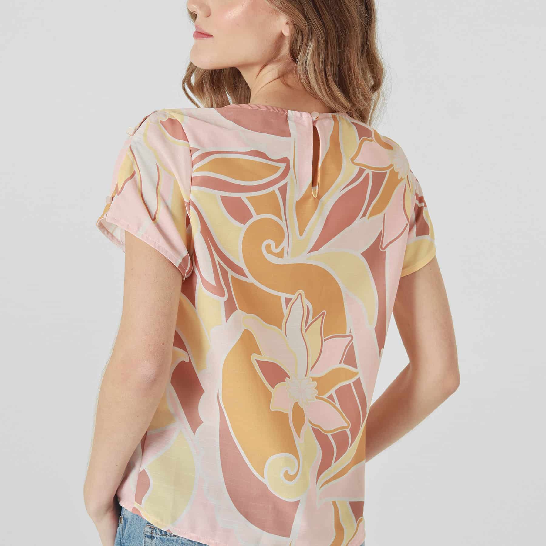 Blusa Cuello Redondo Manga Corta - miniatura 5