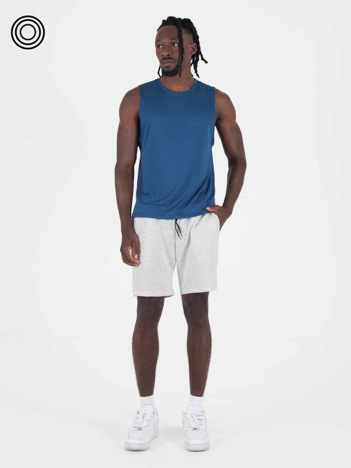 camisilla hombre panal azul rey - miniatura 4