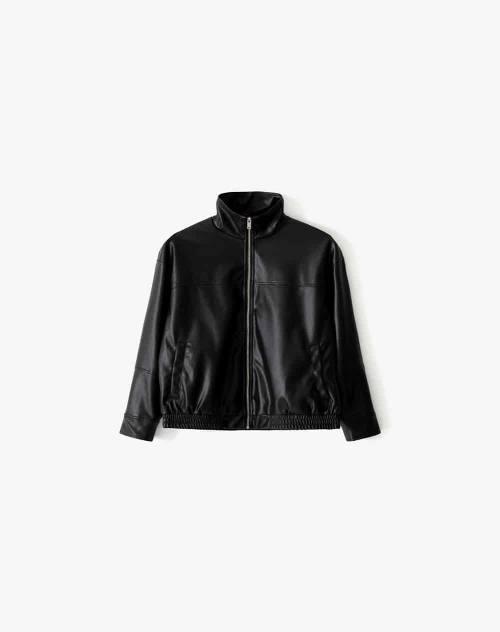 Chaqueta oversize sin capucha negra mujer - miniatura 6
