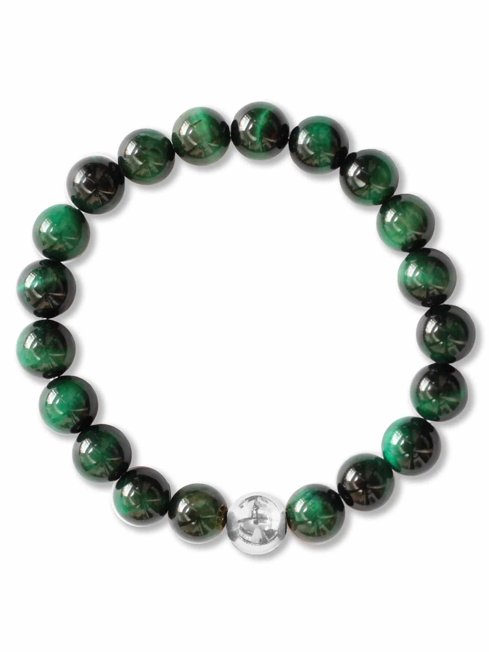 Brazalete Ojo de Tigre Verde 8mm - miniatura 4