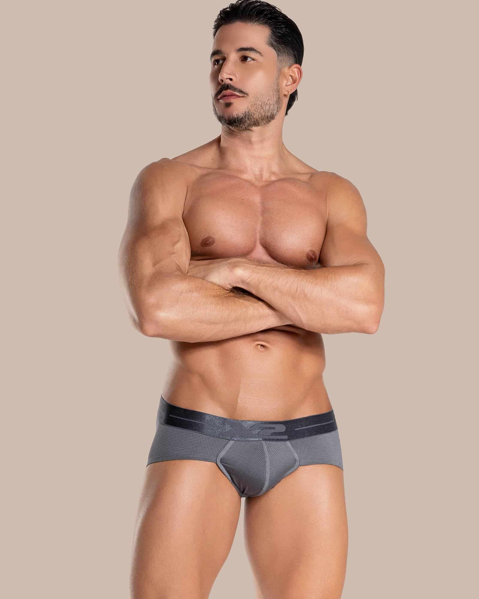 Brief Martino Nylon Gris X2 - miniatura 1