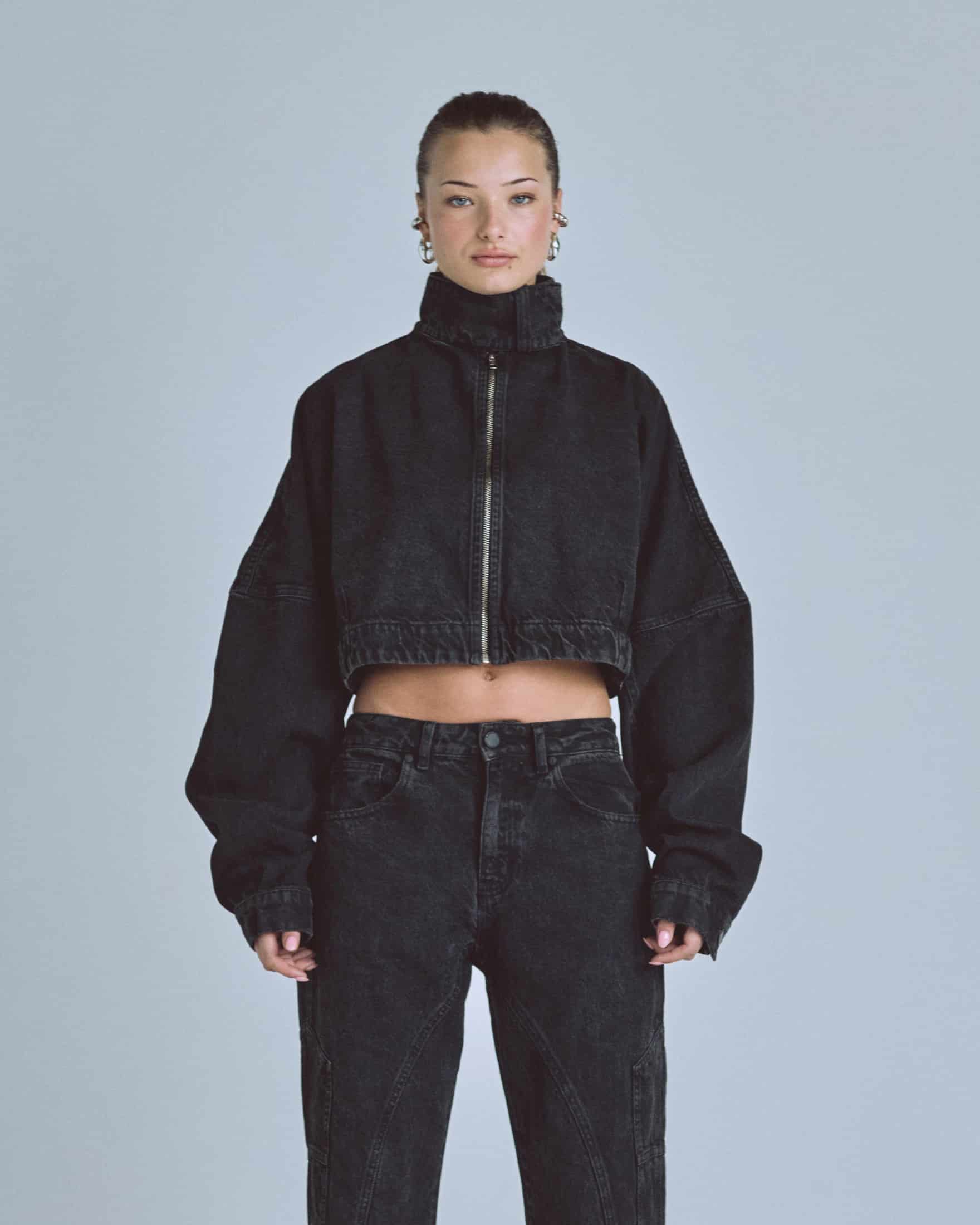W Golden Heritage High Neck Jacket Black - miniatura 2