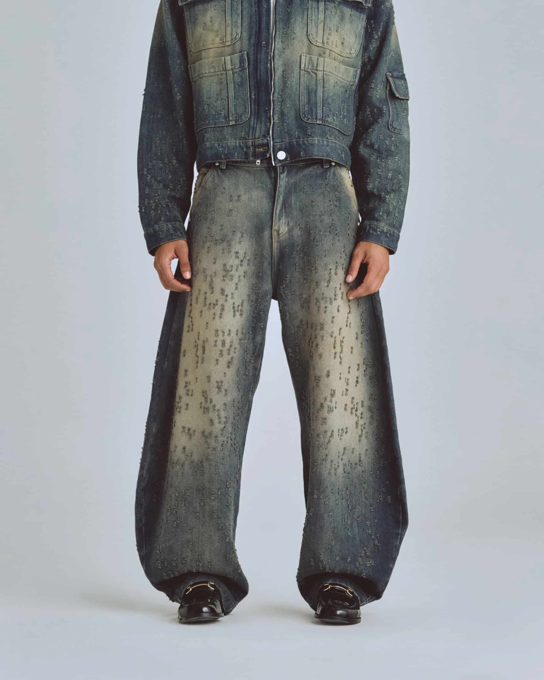 Agnus Dei U Ripped Barrel Jean Dirty Blue - miniatura 2