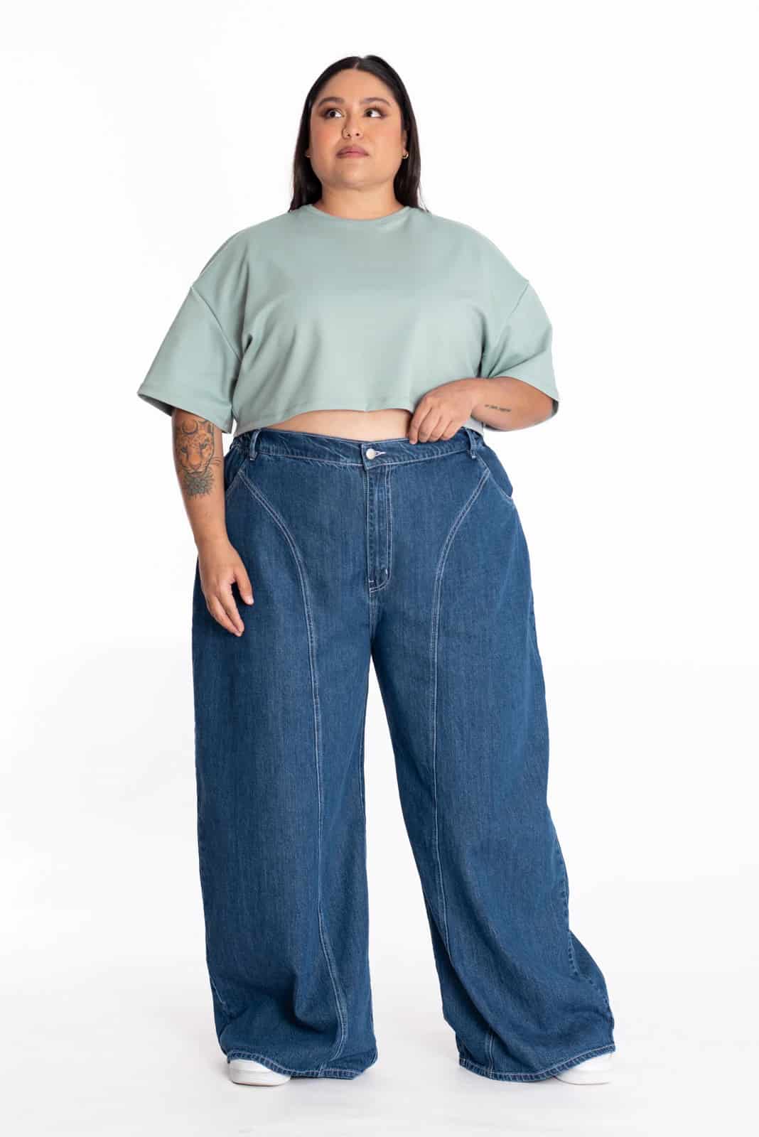 Crop Top Oversize Verde - miniatura 6