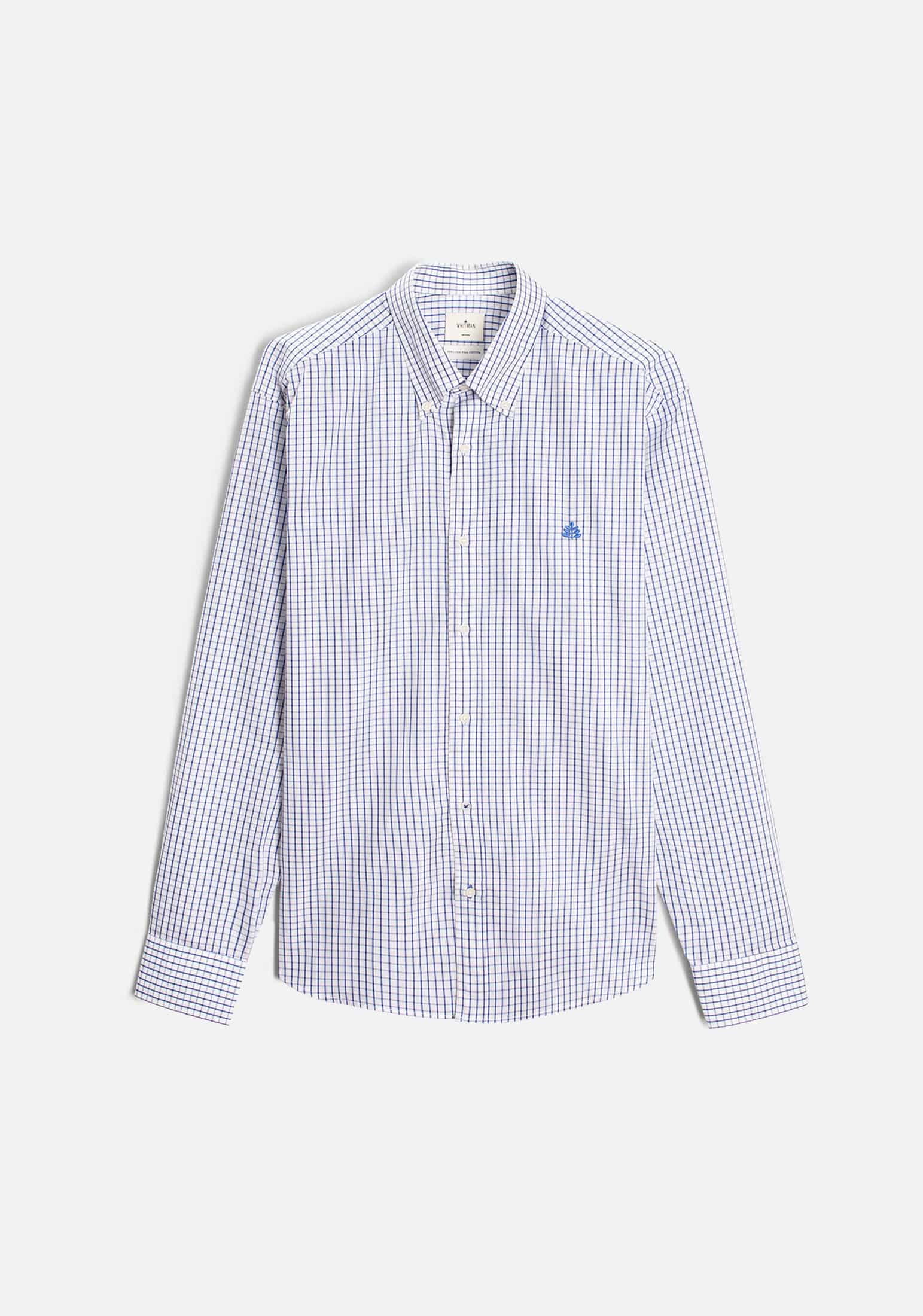 Camisa H CBD Cuadros Grd L-Azl Azul Osc - miniatura 1