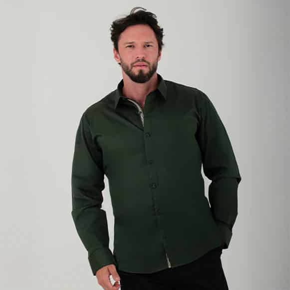 CAMISA ML 100% ALGODON HOMBRE - miniatura 2