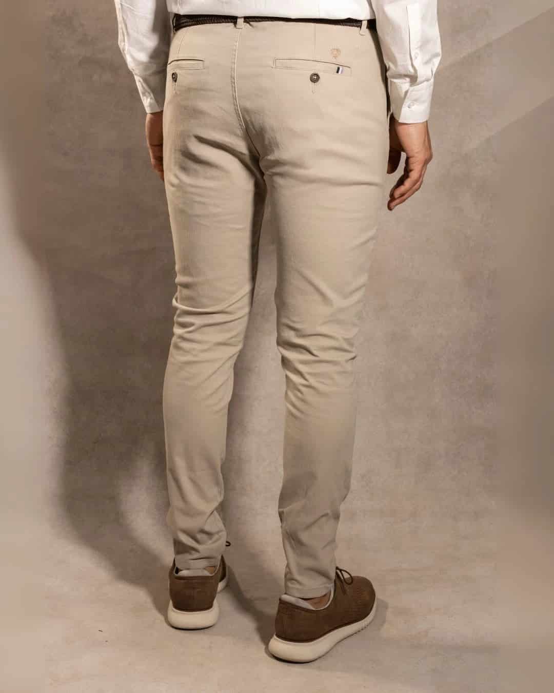 Pantalon Elastico Taupe - Talla Regular - miniatura 5