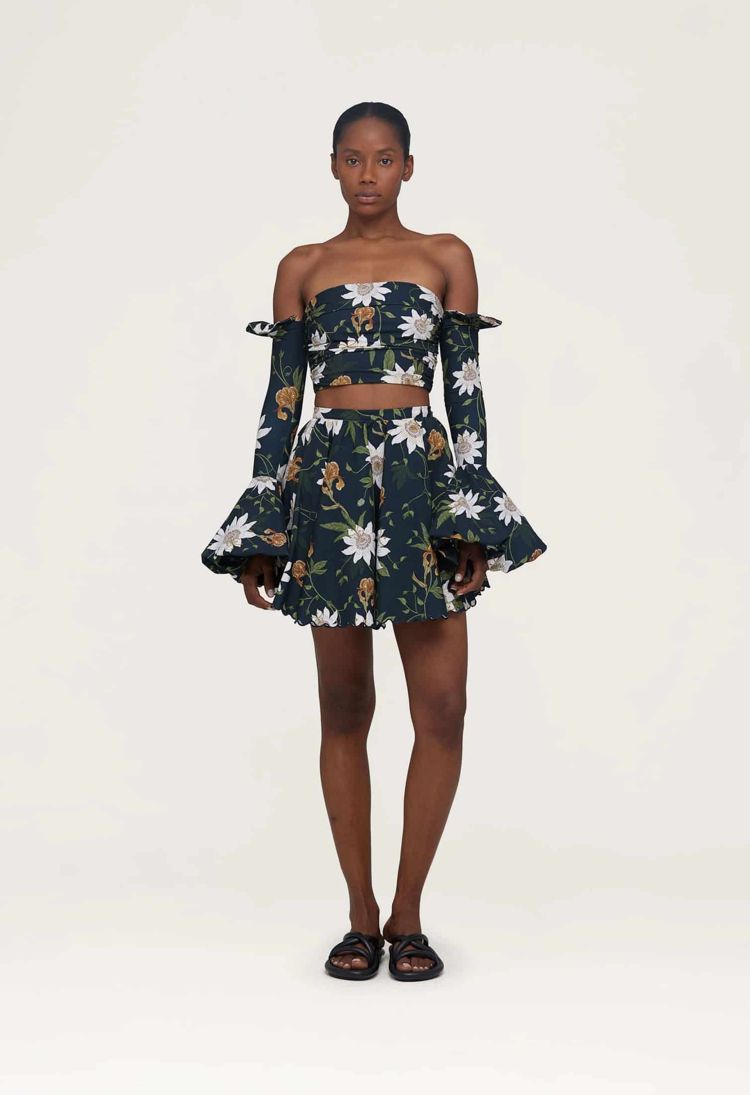 Leonora Pasiflora Mini Skirt - miniatura 1