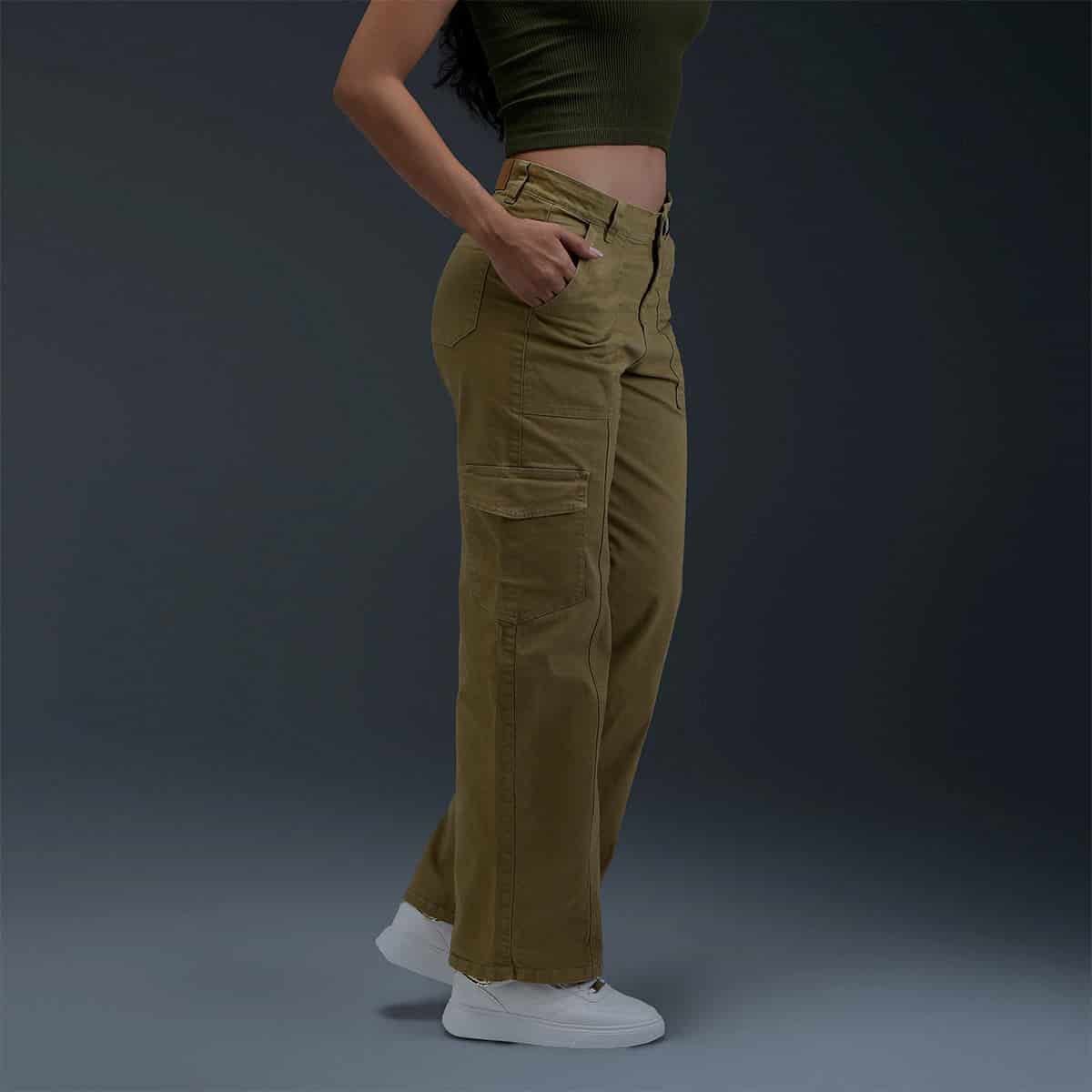 Jeans Beige Mujer - miniatura 3