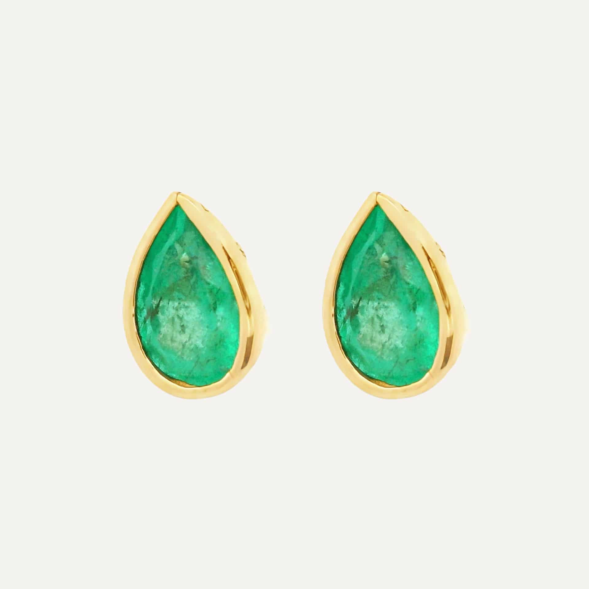 Arete gotas bisel - miniatura 2