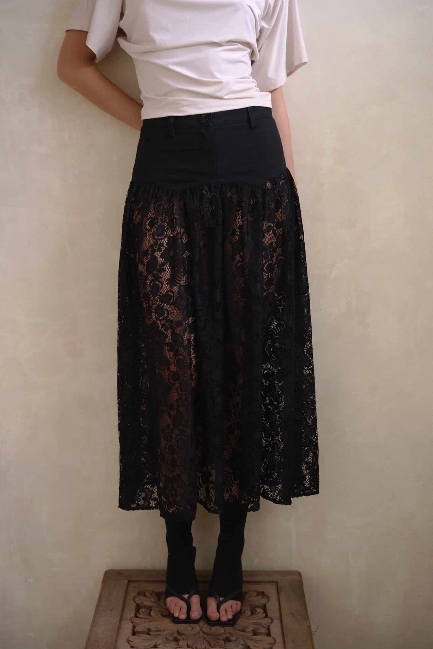 MIDNIGHT LACE SKIRT - miniatura 3