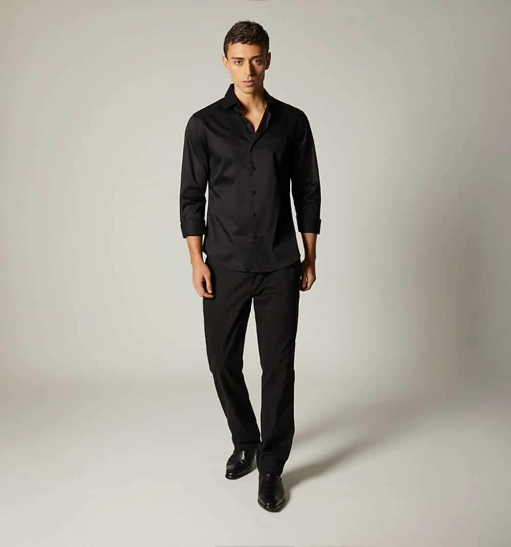 Camisa para hombre manga larga regular fit - miniatura 5