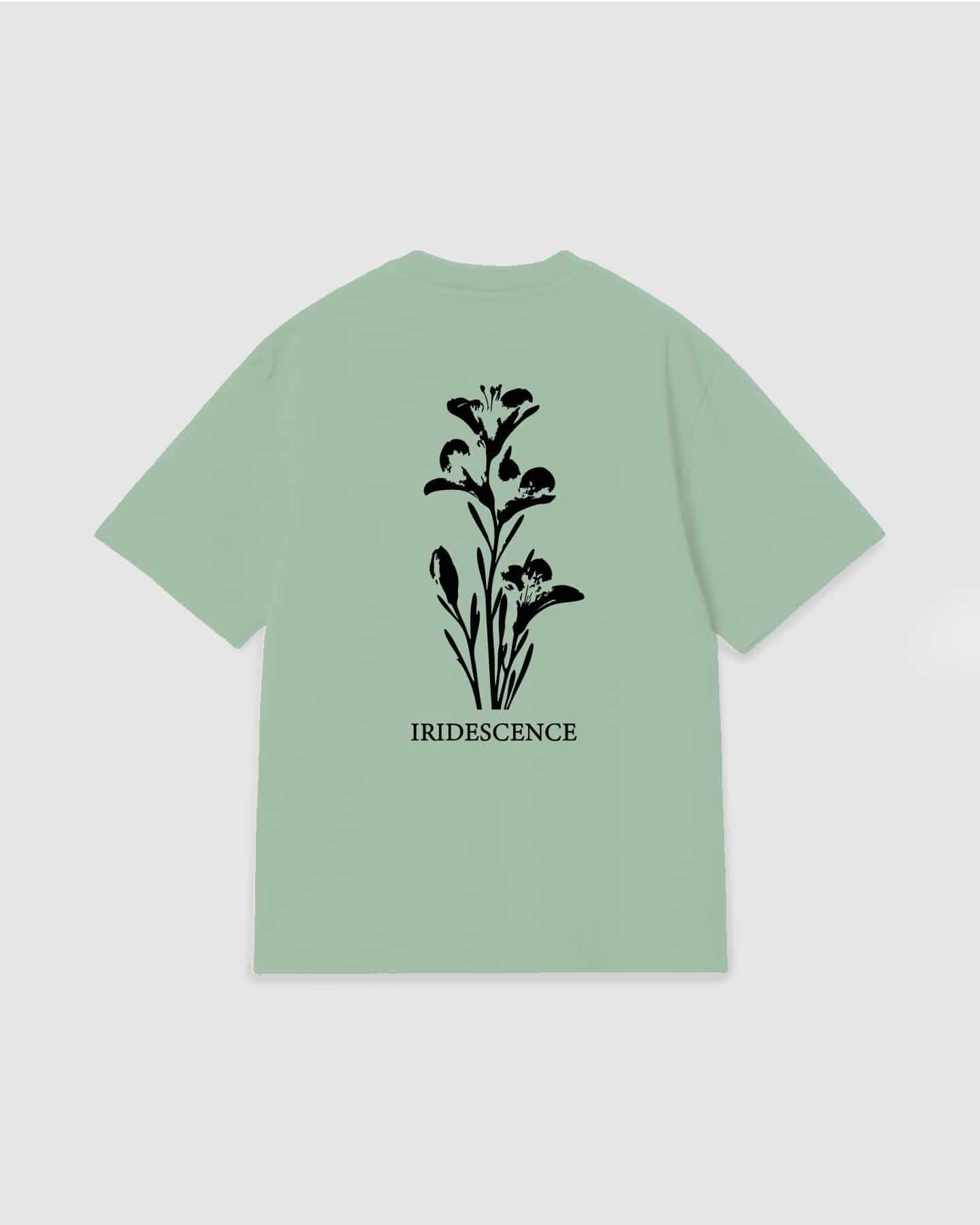 Oversized T Shirt Iridescence Light Green - miniatura 1