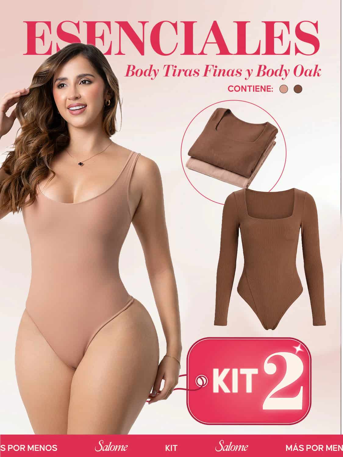 Kit Body Control Abdominal Tiras Finas & Oak Manga Larga | Salome 5003 + 5503 - miniatura 6