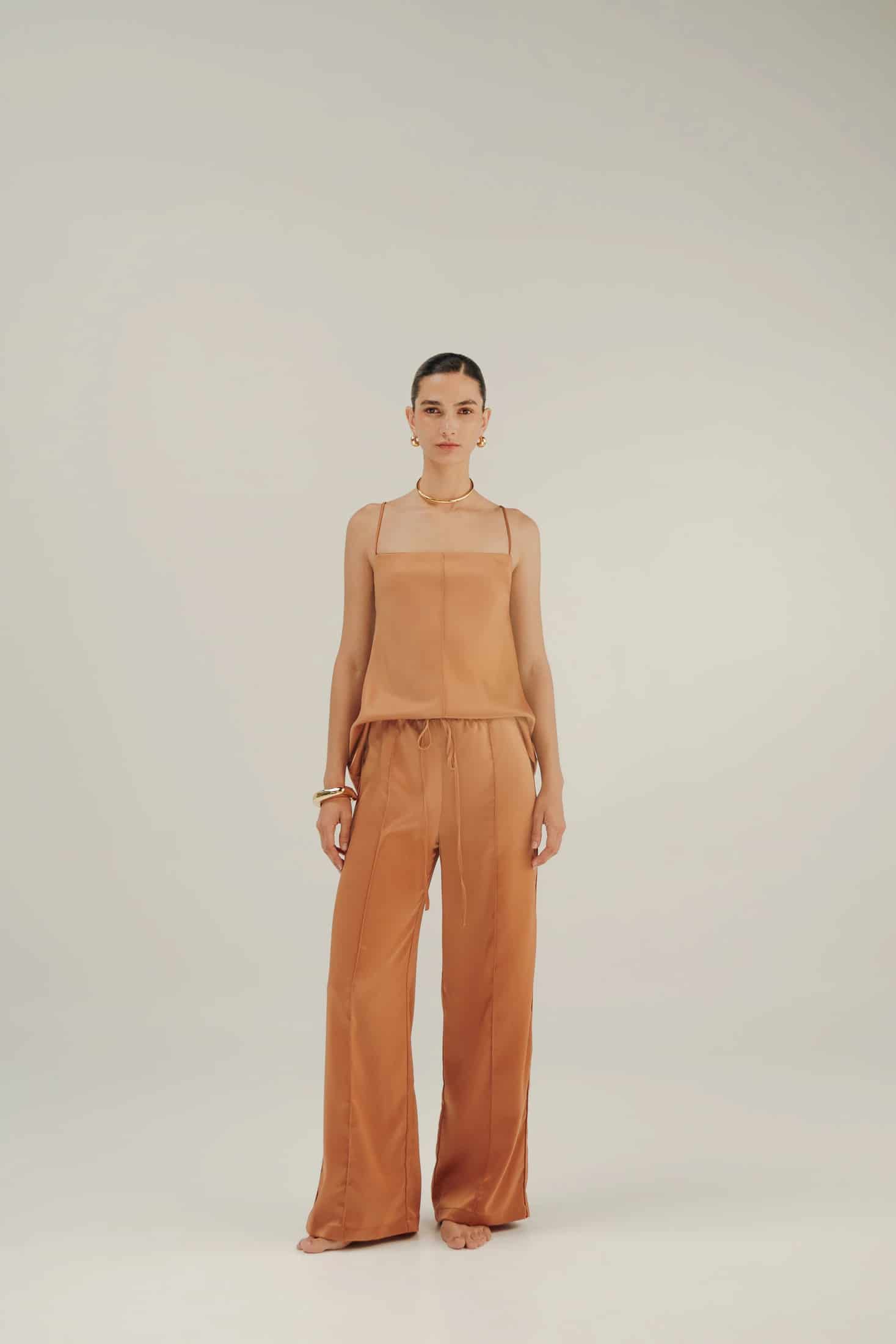 CARIÑO MIO TOP OPEN-BACK - HONEY GOLD - miniatura 3