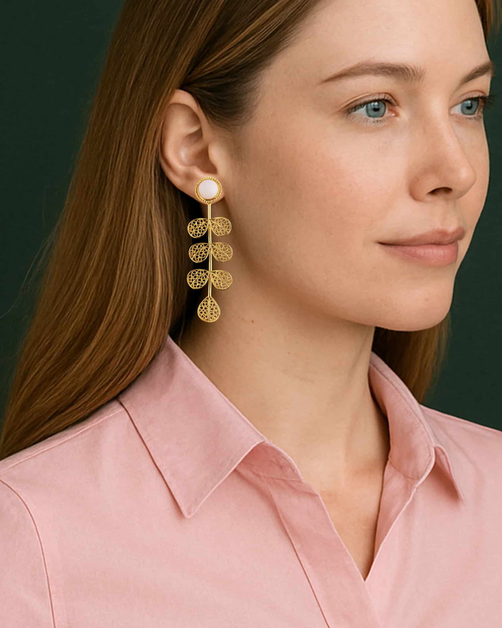 Aretes largos filigrana Hada - miniatura 2