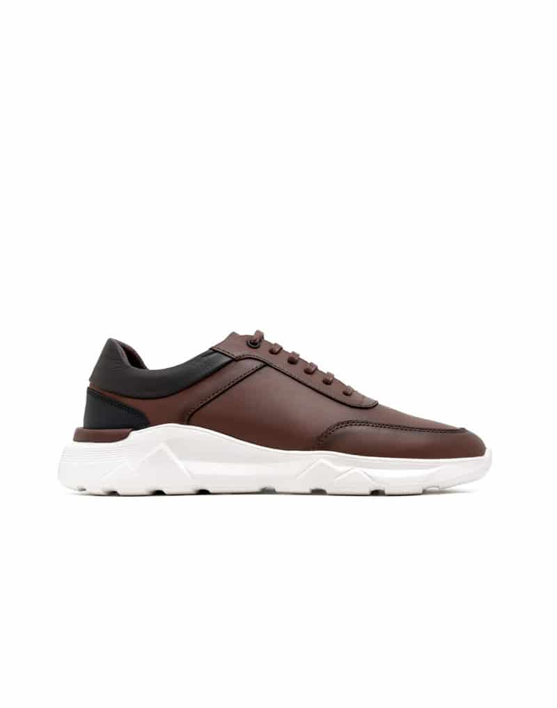 Zapato deportivo liviano para hombre en cuero liso REF KALE01 - miniatura 2