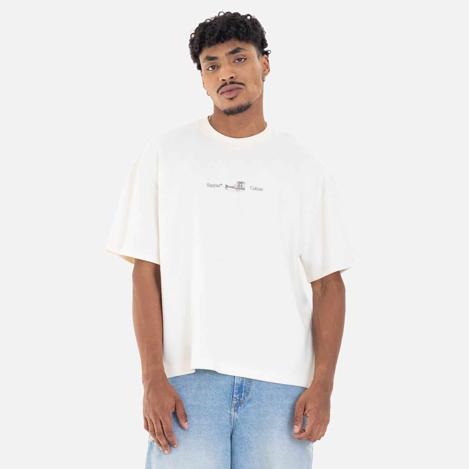 Boxy Fit Tee Brooklyn Bridge Ivory - miniatura 2