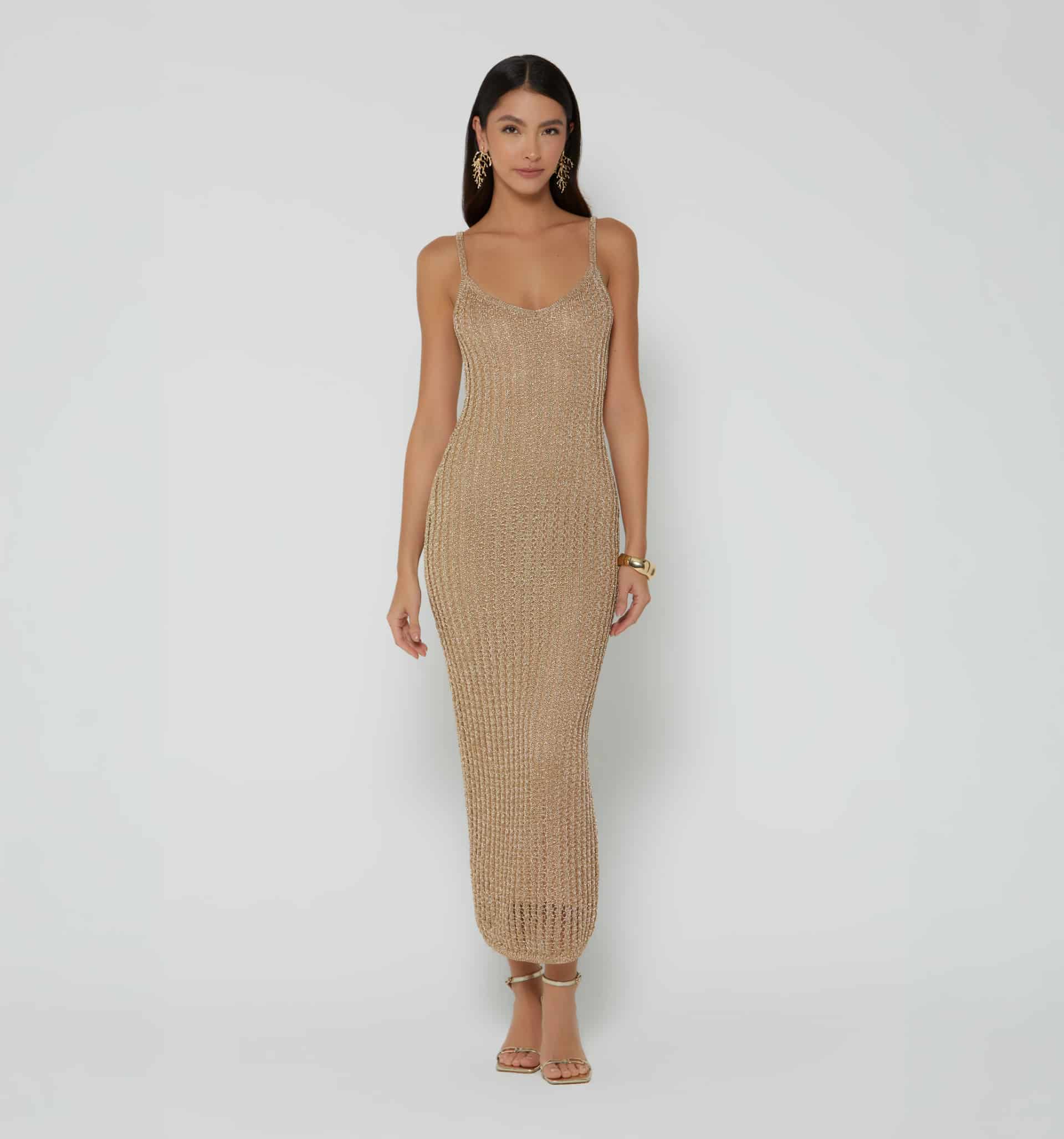 Vestido para mujer de tejido abierto - miniatura 1