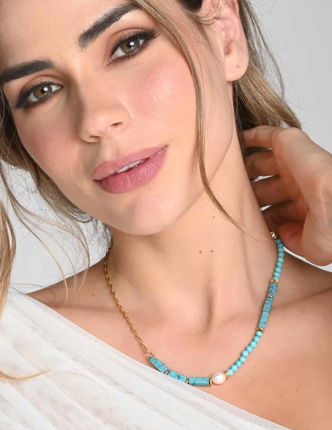 Collar Lalita Turquesa + Blue - miniatura 2