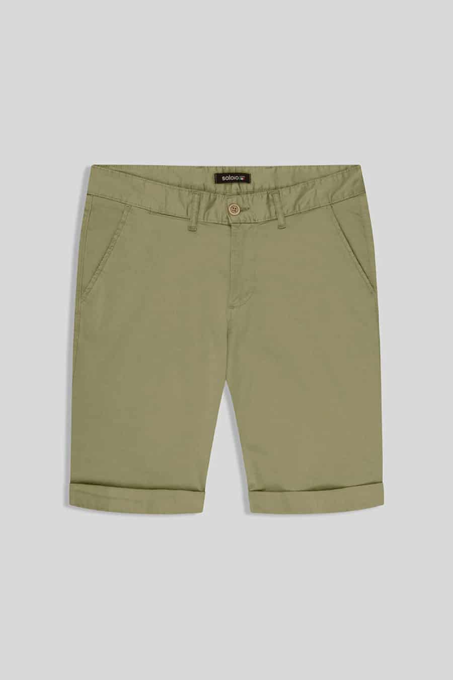 Men's cotton bermuda military green new siena - miniatura 1