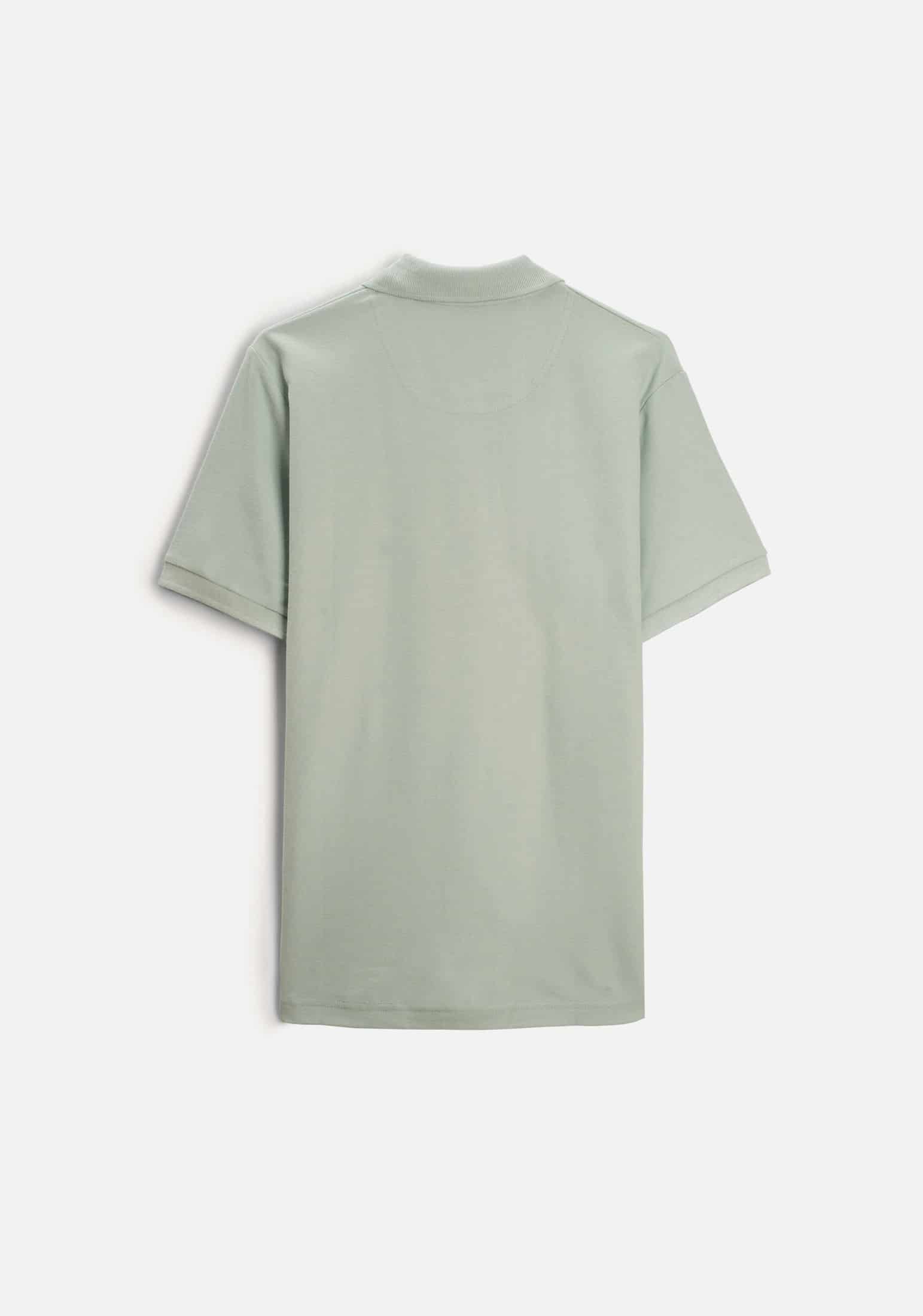 Camiseta Polo H Unicolor L-Mar Verde Menta - miniatura 4