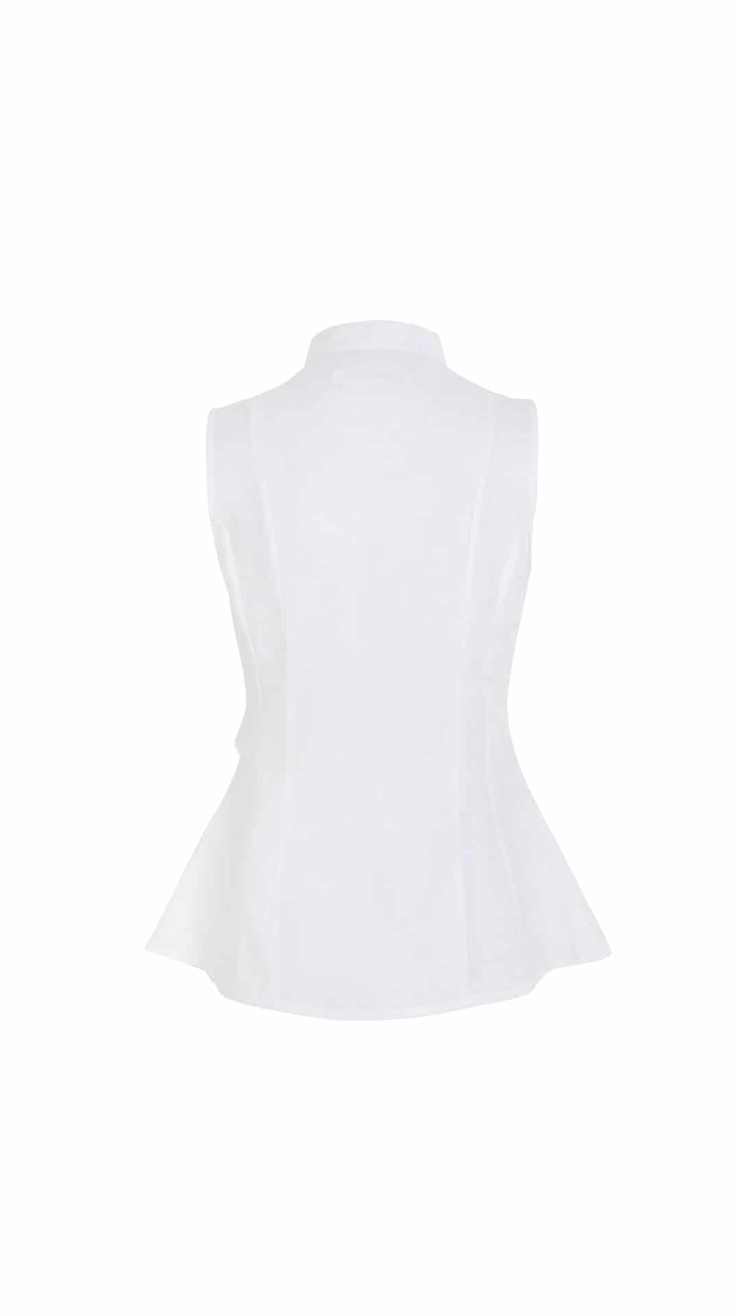 Top Nia de lino | Blanco - miniatura 6