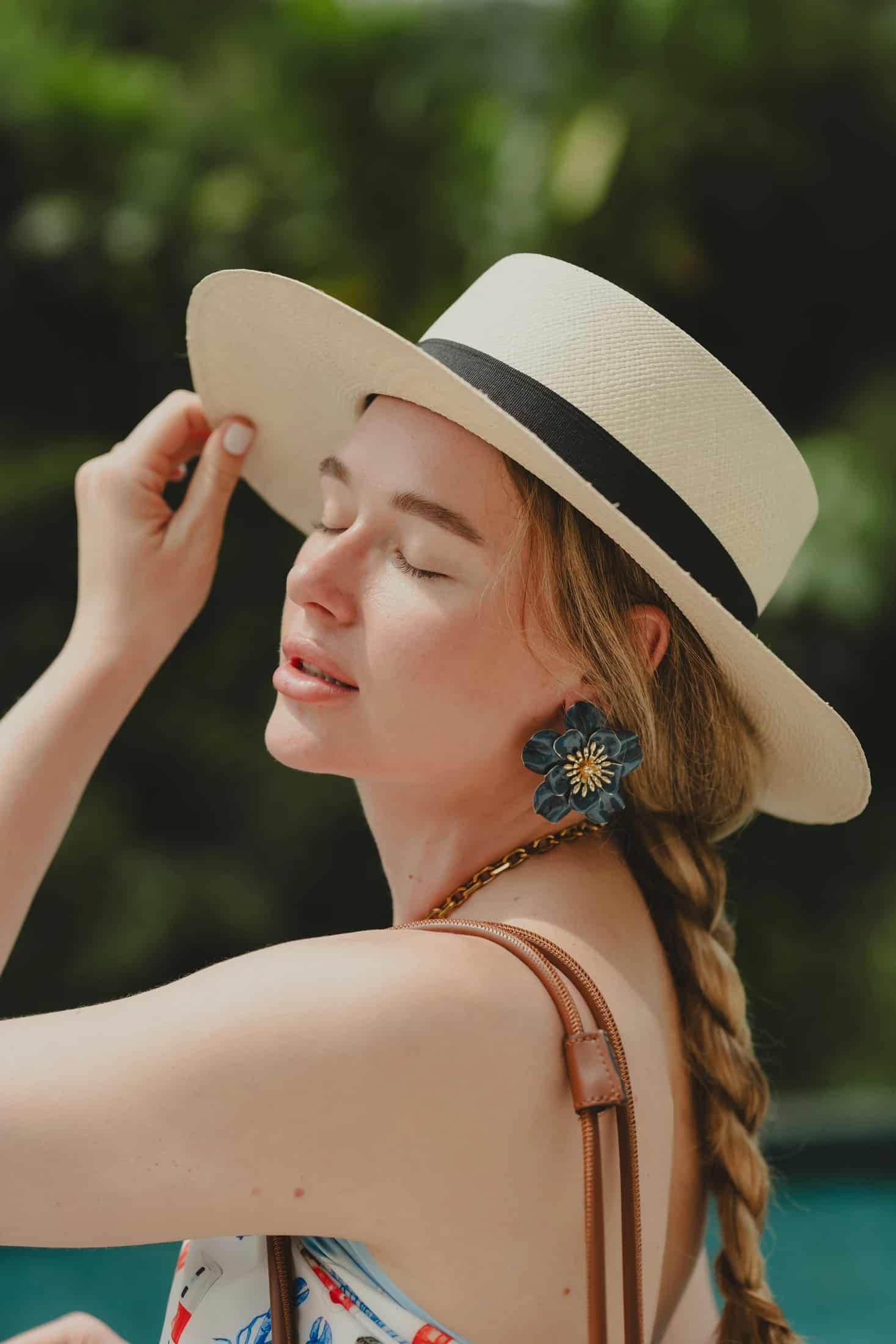 ARETES CATLEYA NAVY - miniatura 1