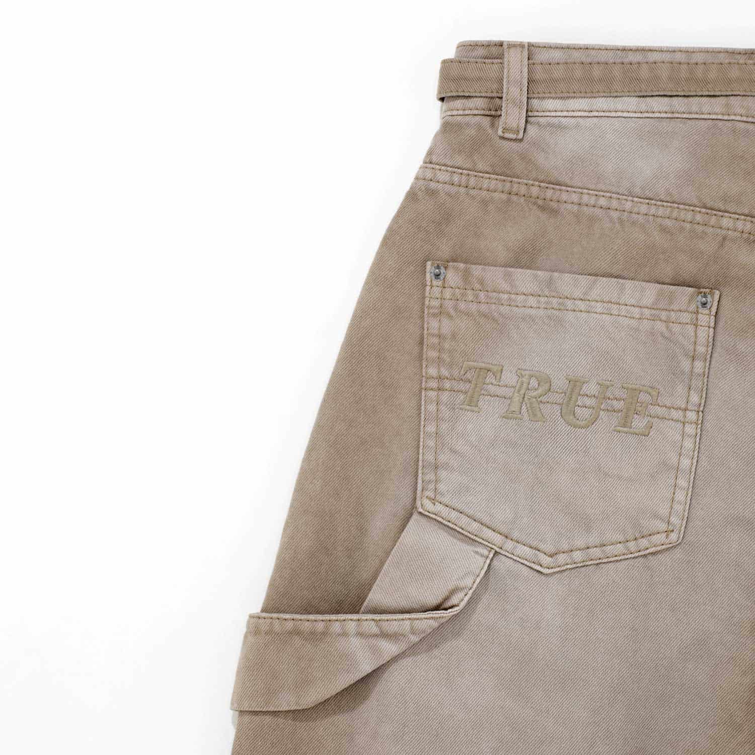 Dirty-Wash Mid-Rise Pants - Sand - miniatura 8