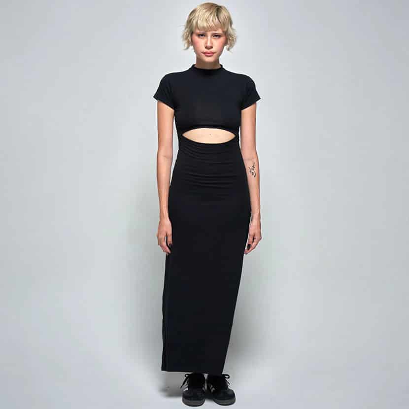 AURORA BLACK DRESS - miniatura 15