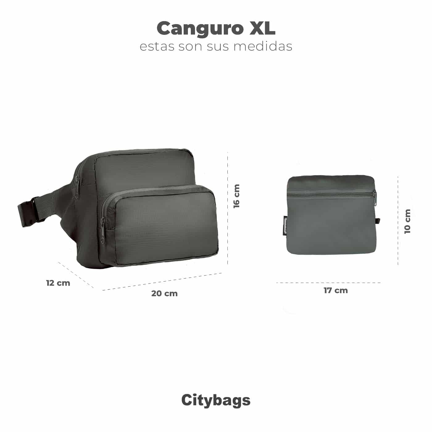 Canguro XL ULTRA Plegable Citybags Estampado Paraiso Multicolor - miniatura 5